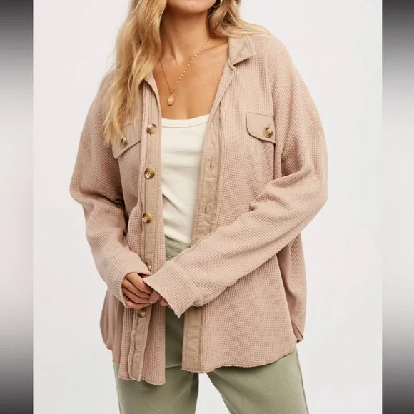 Waffle shacket NWT - Picture 1 of 4